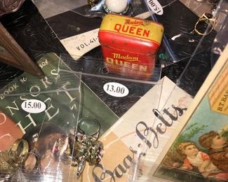 Items Located In The 4th Bedroom ( Vintage 1930's Lithographs ~ Vintage Linens And Sewing Items ~ Vintage Costume Jewelry ~ Vintage Marbles)