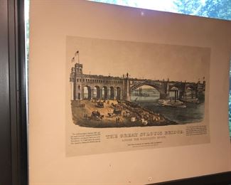 Items Located In The 4th Bedroom ( Vintage 1930's Lithographs ~ Vintage Linens And Sewing Items ~ Vintage Costume Jewelry ~ Vintage Marbles)