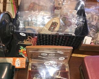 Items Located In The 4th Bedroom ( Vintage 1930's Lithographs ~ Vintage Linens And Sewing Items ~ Vintage Costume Jewelry ~ Vintage Marbles)