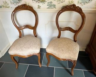 VICTORIAN BALLOON BACK CHAIRS