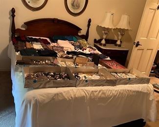 ASSORTED JEWELRY AND SCARFS (some Cashmere)