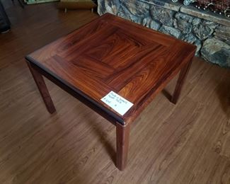 Danish modern rosewood end table, made in Denmark