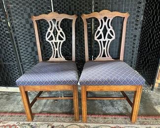 Fairfield Wood and Upholstered Dining Chairs