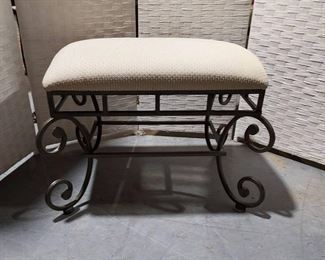 Lovely One Iron Vanity Stool