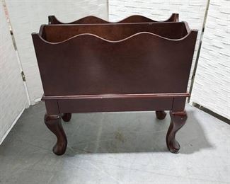 Nice Bombay Co Magazine Holder with Queen Anne Feet