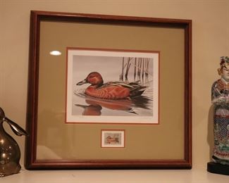 US Department of the Interior Migratory Bird Hunting and Conservation Stamp, Cinnamon Teal, 1985, Artist: G Mobley