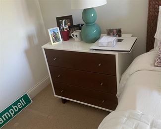 Dar lighting and Mimo Three drawer chest end tables 