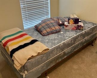 twin mattress, box spring, frame - 2 available