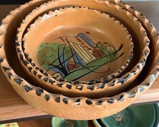 painted clay bowls