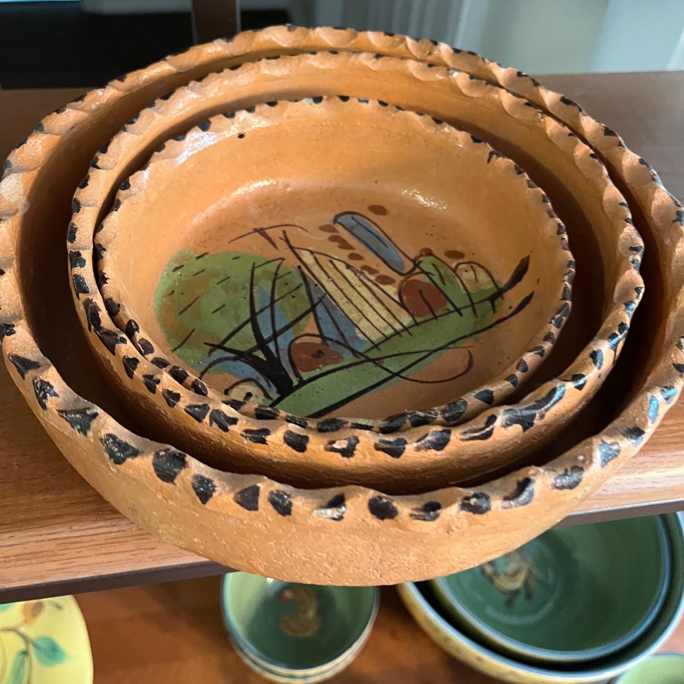 painted clay bowls
