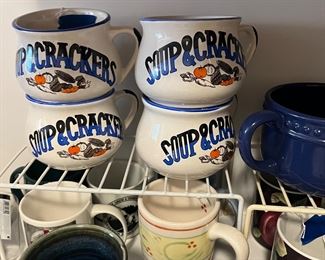 soup bowls and mugs