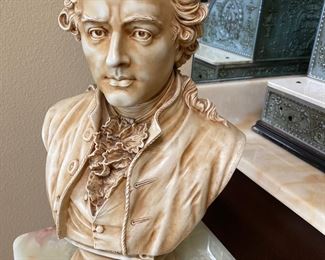 $150. LUDWIG VAN BEETHOVEN
Original Large Parian Bust by R&L
Robinson and Leadbeater, circa 1870
