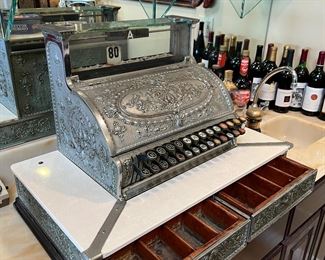 No discount on this item.
$1600.00.  NATIONAL CASH REGISTERED This a beauty was used for years at Goldie’s Home Cooked Food 145 s. Spring St. Elsinore CA. In the 50s.   The Factory Number is 540607.   Remains functional today.