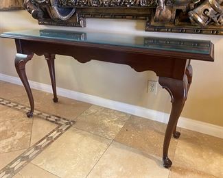 $195. Ethan Allen 1990s Cherry Console Table
