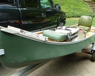 fishing boat with trailer, Gheenee