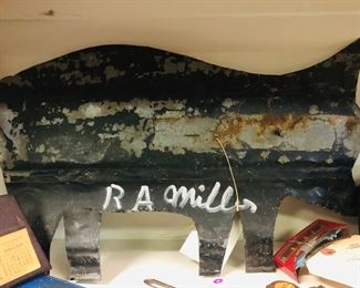 RA Miller folk art pig