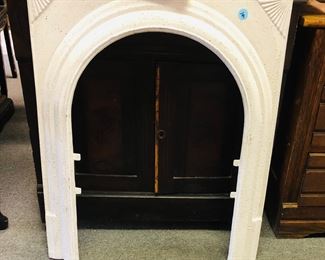 cast iron art deco fire place cover