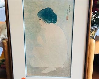 Ito Shinsui Bathing in early summer  limited edition print