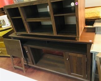 this is 2 entertainment centers stacked   they are seperate