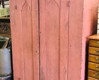 primitive wardrobe with original paint