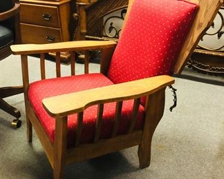 arts crafts mission oak morris chair recliner 