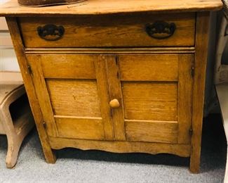 oak wash stand