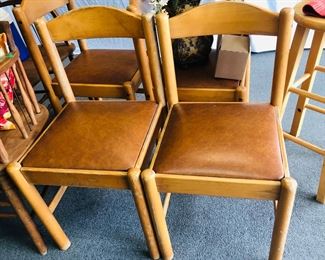 set of 4 sturdy chairs