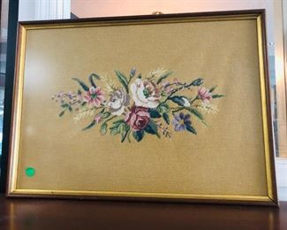 framed needlepoint