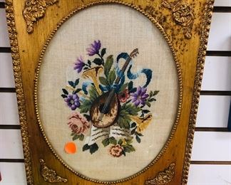 framed needlepoint