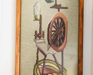 framed needlepoint