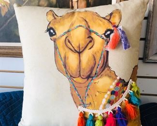 new camel decorative pillow