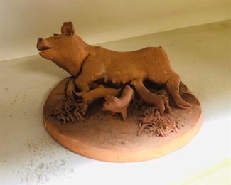 terra cotta pigs