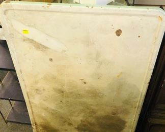 old enamel table top