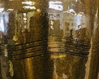 double signed CBW wavy decorated  alkaline glaze  mint