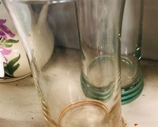 2 fiesta tea glasses