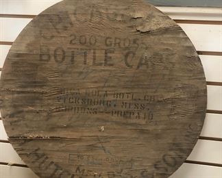 wooden top to a barrel