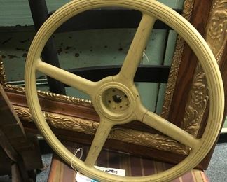 vintage steering wheel