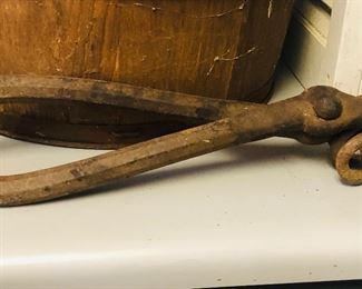 old logging tongs 