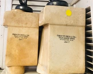 crockery soda fountain containers 1911