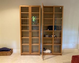 Media cabinet, glass shelves perfect for the may DVD box sets, CD's and books in the house