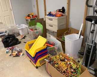 Legos, Kinex, Connector, Nerf