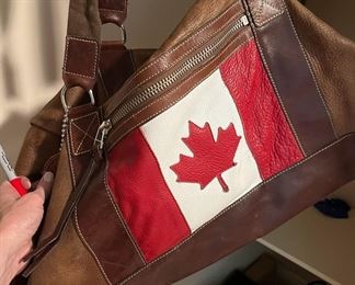 Roots Leather Duffel