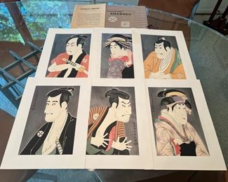 Japanese Wood-Block Prints by Tohshusai Sharaku