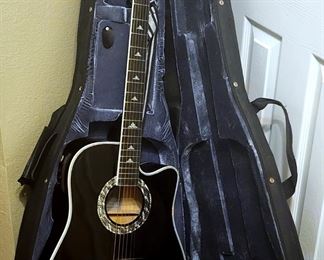 Esteban American Legacy Black Silver Limited Edition Acoustic/Electric Guitar
