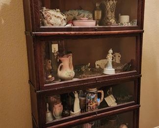 Antique Arts & Crafts Globe Wernicke Four Stack Oak Barrister Bookcase c1910