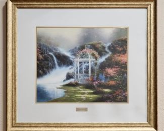 Thomas Kinkade Hidden Arbor Limited Edition Lithograph with Certificate Of Authenticity 