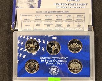 LOT 20 - 1990-S US MINT 50 STATE QUARTER PROOF SET