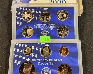 LOT 24 - 2000-S US MINT PROOF SET