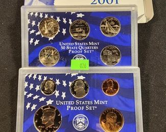 LOT 26 2001-S US MINT PROOF SET