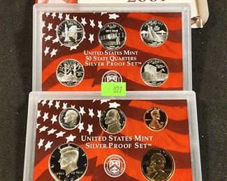 LOT 27 2001-S US MINT PROOF SET